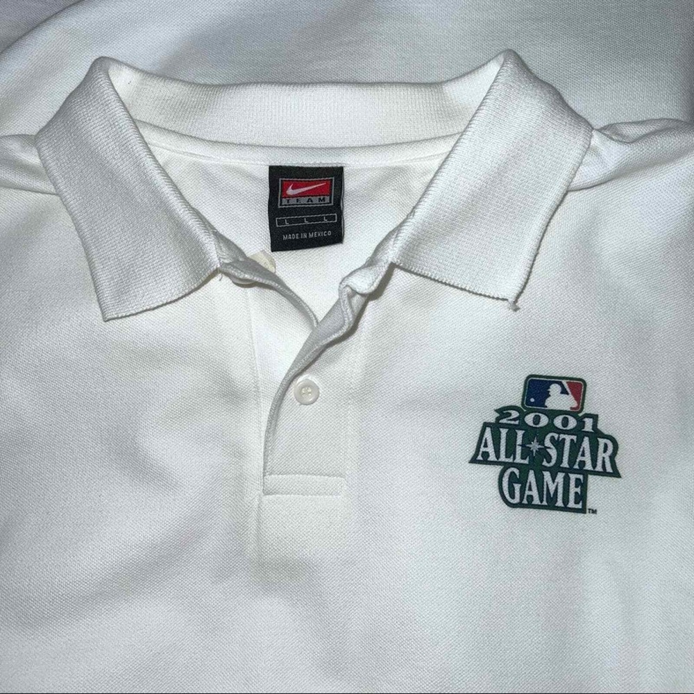 Nike Team Men's Vintage NBL 2001 Baseball All Star Game Polo Shirt Size L NWOT